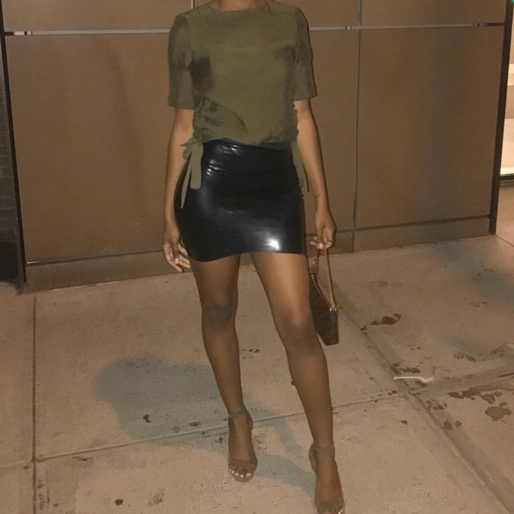 Latex skirt